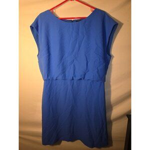 Banana Republic Stunning Blue Dress Career Womens Office SIze 16 XL Short Sleeve